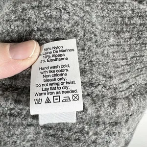 Madewell Gray Waffle Stitch Turtleneck Sweater Merino Wool Alpaca Blend Small S‎ thumbnail 7