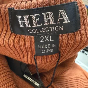 Hera Collection‎ Dress 2XL Brown Off-shoulder ribbed knit midi dress NWT thumbnail 4