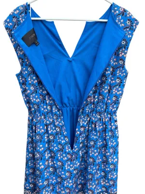 EUC J. Crew Silk Sleeveless Scarf Print Dress Size 6 thumbnail 8