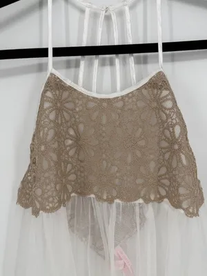 Victoria's Secret Whimsy Goth Fairycore Sheer‎ Lace Babydoll Chemise M thumbnail 2