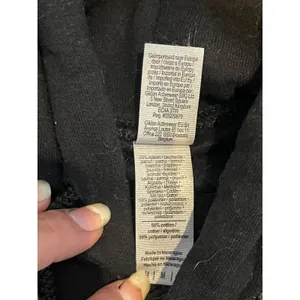 Gildan Heavy‎ Blend Womens Medium Cat Mom Solid Black w/ Green Hoodie Sweatshirt thumbnail 3