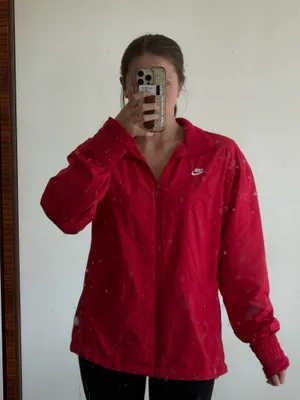 Nike Red Windbreaker Jacket thumbnail 3