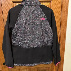 The North Face Zip Up Fleece Jacket Black Hot Pink Size Medium thumbnail 5