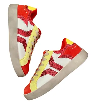 Culture of Brave COB Wing Play Hi Star Glitter Platform Sneakers Size 8 8.5 thumbnail 1