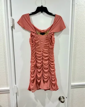 Majorelle Revolve Mesh Off The Shoulder Mini Dress thumbnail 5