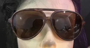 Calvin Klein Jeans Stylish Brown Aviator Sunglasses thumbnail 1
