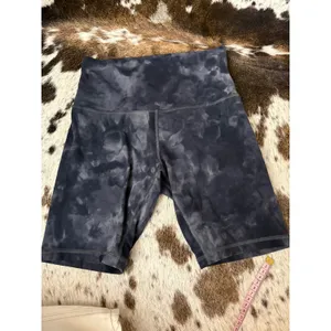 Lululemon Align Short 8" Diamond Dye Diamond Dye‎ Pitch Grey Graphite Grey SZ 6 thumbnail 2