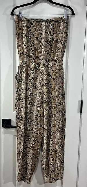 Blue Island snake skin Jumpsuit thumbnail 1