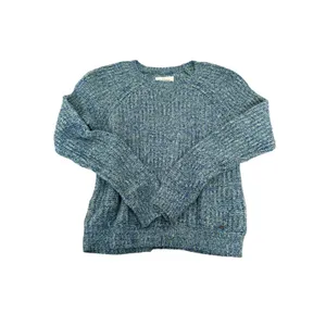 Abercrombie & Fitch Womens Blue Green Marled‎ Chunky Knit Wool Blend Sweater S thumbnail 2
