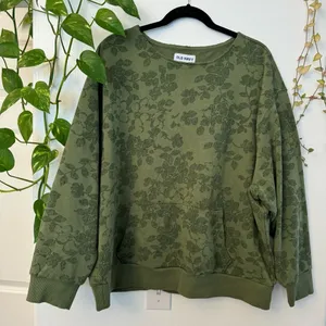 Old Navy Green Floral Women's / Men’s Sweater- unisex XL thumbnail 1