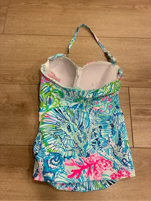 Lilly Pulitzer Women’s Flamenco Tankini Swim Top Size 2 thumbnail 5