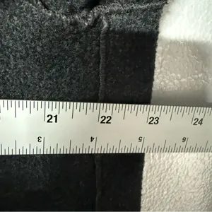 Vintage Eddie Bauer Coat Women M Gray Hood Button Front Wool Nylon Blend Pockets thumbnail 9