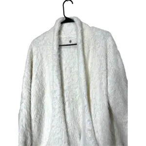 Anthropologie Knitted & Knotted Wool Blend Fuzzy Cardigan Sweater‎ Size M thumbnail 2