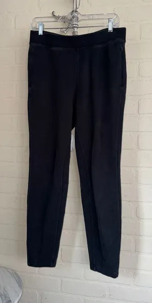 lululemon athletica pants pull on black zippered side pockets size 8 thumbnail 1