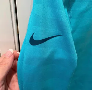 Nike Pro Warm 1/2 Zip Shadow Stripe Pullover Top M Blue Athletic Cold Gear thumbnail 5