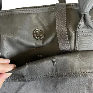 Lululemon Athletica Grey Colorblock Gym Tote Bag Large Shoulder Bag h2o *Flawed* thumbnail 4