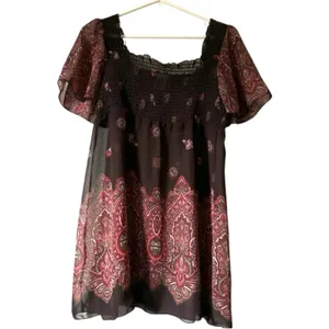 Maurices Women’s Boho Style Baby Doll Blouse S L thumbnail 2