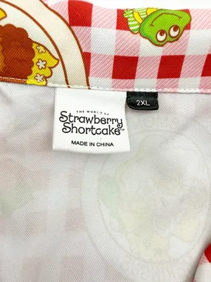 Strawberry Shortcake Countryside Plaid Gingham Check Short Pajama Set Two Piece thumbnail 16