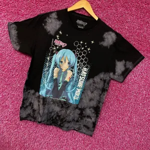Hatsune Miku The Virtual Idol Chibi Style Anime Tie Dye L thumbnail 3