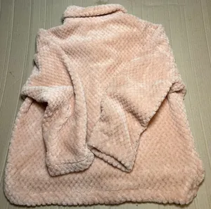 Simply Southern Simply Soft Sherpa Shacket in a light pink thumbnail 4