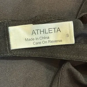 ATHLETA Black Mini Cami Slip Dress • Size Small • EUC thumbnail 4