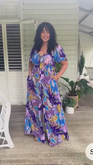 Proud poppy jumpsuit Purple Size 10 thumbnail 1