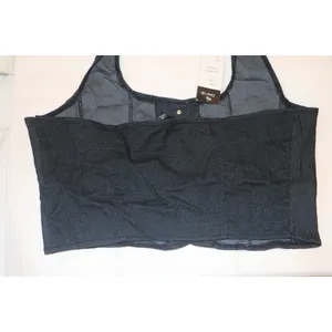 Button Up Halter Vest Crop Top Black Size M thumbnail 6