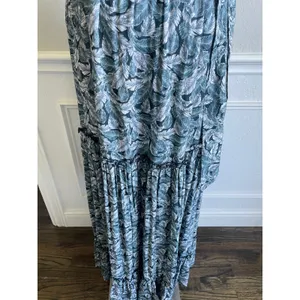 Fresha London Palm Print Maxi Dress Strapless Boho XS thumbnail 5