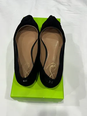 Sam Edelman Black Suede Flats thumbnail 6