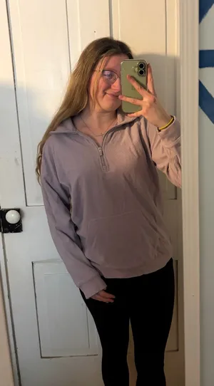 marc New York dusty pink pullover zip up  thumbnail 1