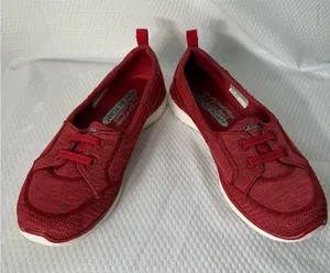 Skechers Women's Red Slip-On Sneakers thumbnail 1