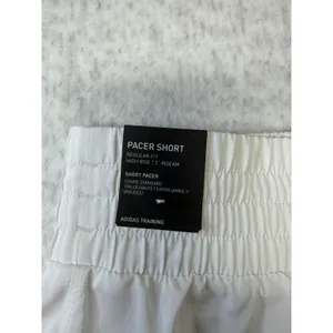Adidas Pacer‎ Shorts Womens XS White High Rise 3 Inch Inseam AEROREADY NWT thumbnail 4
