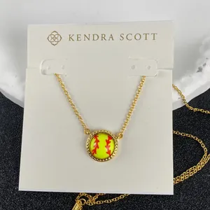 🥎 Kendra Scott Softball Short Pendant Necklace thumbnail 2
