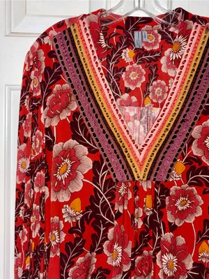 Blank London Anthropologie Stephanie Long Sleeve V-Neck Top thumbnail 3