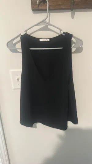 Dress Up Tank Black Top thumbnail 3