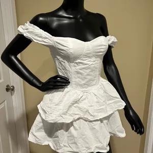 Ruffle Mini Skirt Corset Dress Mini Dress Off Shoulders Dress Slim Dress Summer thumbnail 12