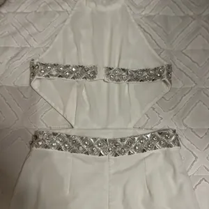 Revolve NBD White Nicolina Cutout Sequin Embellished Formal Gown Size XS thumbnail 8