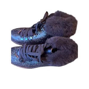 INC Lace Up Bejeweled Winter Cold Weather Boots 7.5 thumbnail 7