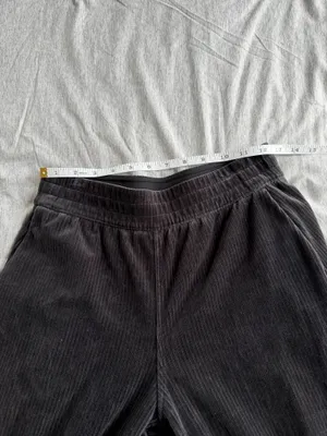 Lululemon Women Scuba Mid-Rise Straight-Leg Pants Velvet Cord 7/8 Length 4 Black thumbnail 10