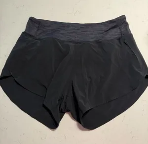Outdoor Voices Black Athletic Shorts with Dark Gray Waistband thumbnail 1