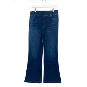 Spanx‎ Jeans Womens Blue Flared Denim Pull On High Rise Stretch 20327R est sz L thumbnail 4