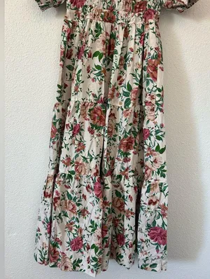 Anthropologie The Somerset Maxi Dress: Puff Sleeve Edition Sz small nwt thumbnail 8