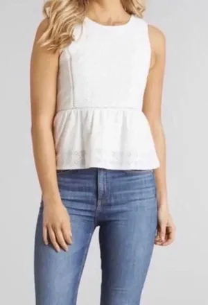 Juliet Peplum Eyelet Blouse thumbnail 1