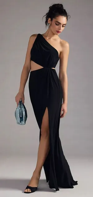 Mac‎ Duggal One-Shoulder Cutout Dress size 6 thumbnail 1