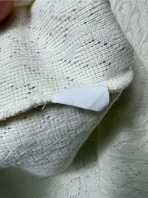 Zara Cream Cable-Knit Ruffle Shoulder Sweater‎ Size M thumbnail 7