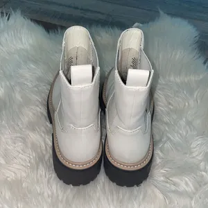 Open Edit Ivory Women's White Mya Lug Sole Chelsea Boot thumbnail 3