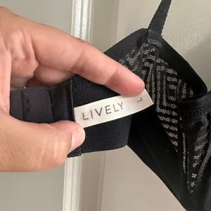 Lively Black Deco Mesh Bralette Size L thumbnail 4