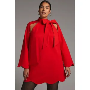Maeve Neck‎ Tie Shift Mini Dress size large thumbnail 8