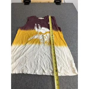 Junk Food MN Vikings Tie Dye Tank Women's Sz M 100% Cotton thumbnail 3