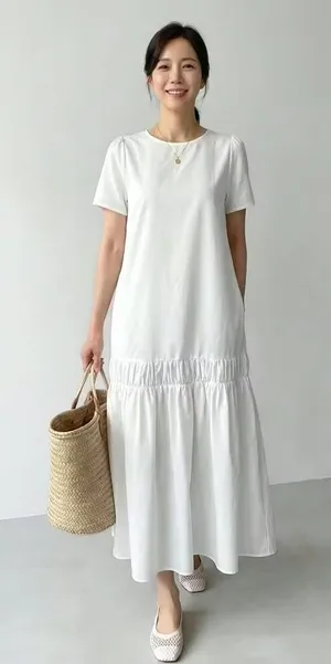Emery Rose short-sleeve dropped waist maxi dress thumbnail 1